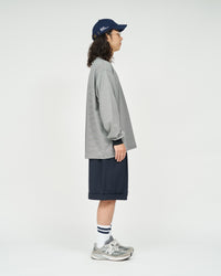 FreshService / MICRO BORDER L/S TEE WHITE*NAVY