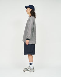 FreshService  MICRO BORDER L/S TEE  WHITE*BLACK