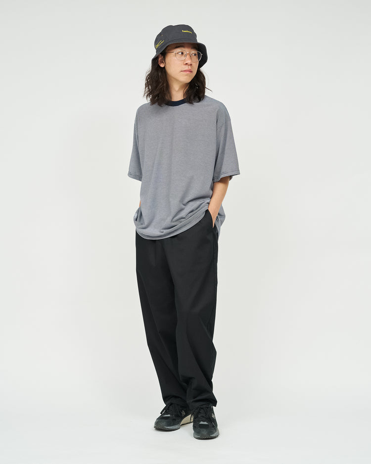 FreshService  MICRO BORDER S/S TEE  WHITE*NAVY