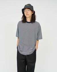 FreshService  MICRO BORDER S/S TEE  WHITE*NAVY