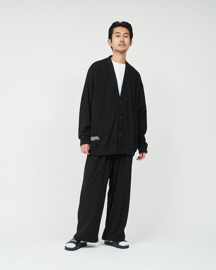 FreshService  UTILITY PILE CARDIGAN SET-UP BLACK