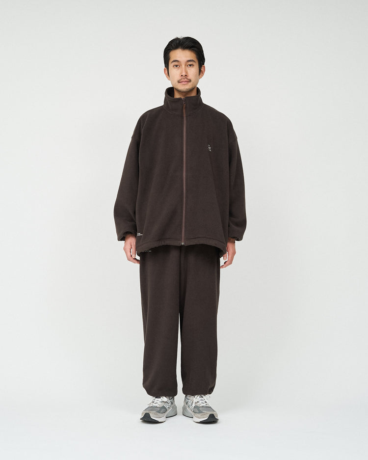FreshService "ReFresh!Service." FLEECE TRACK SUIT DARK BROWN