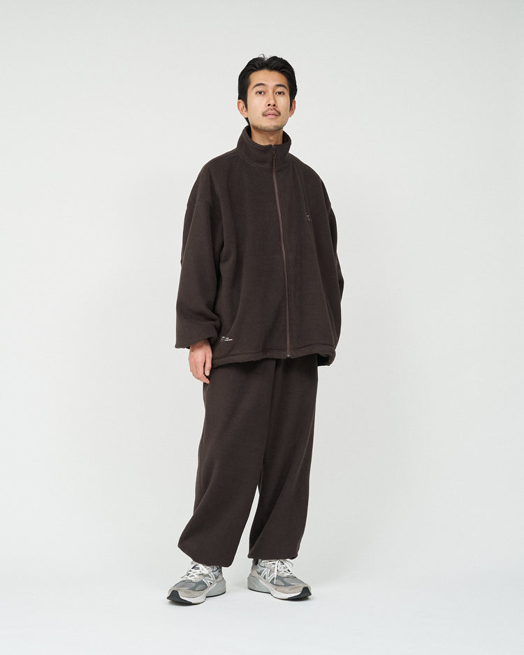 FreshService "ReFresh!Service." FLEECE TRACK SUIT DARK BROWN