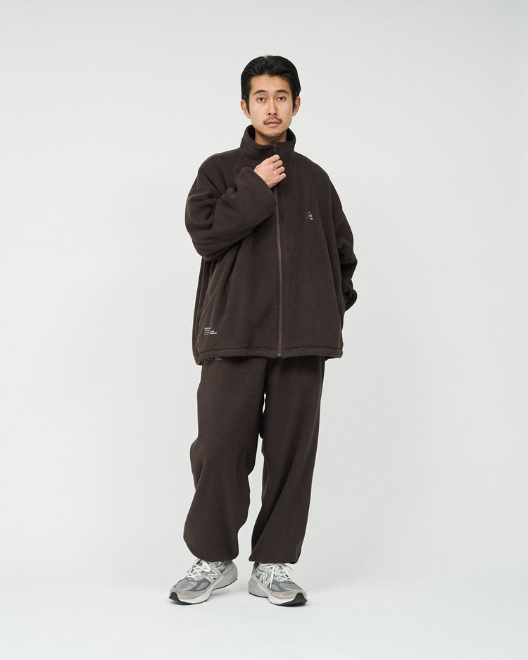 FreshService "ReFresh!Service." FLEECE TRACK SUIT DARK BROWN
