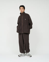 FreshService "ReFresh!Service." FLEECE TRACK SUIT DARK BROWN