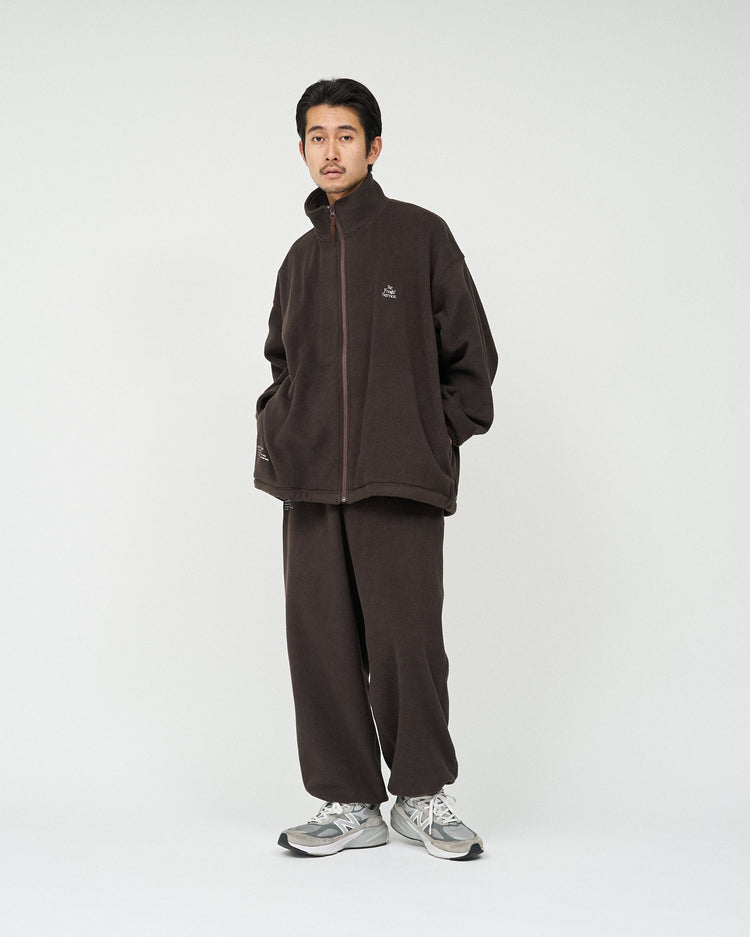 FreshService "ReFresh!Service." FLEECE TRACK SUIT DARK BROWN