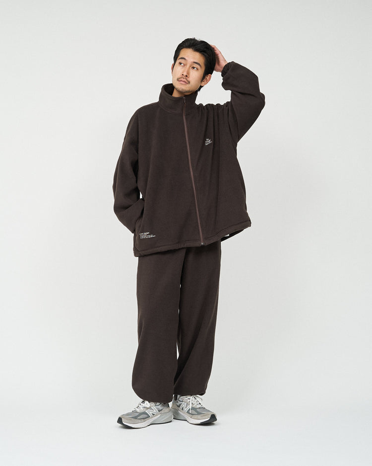 FreshService "ReFresh!Service." FLEECE TRACK SUIT DARK BROWN