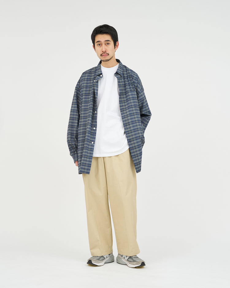 FreshService  MADRAS DRY TECH REGULAR COLLAR SHIRT   GRAY