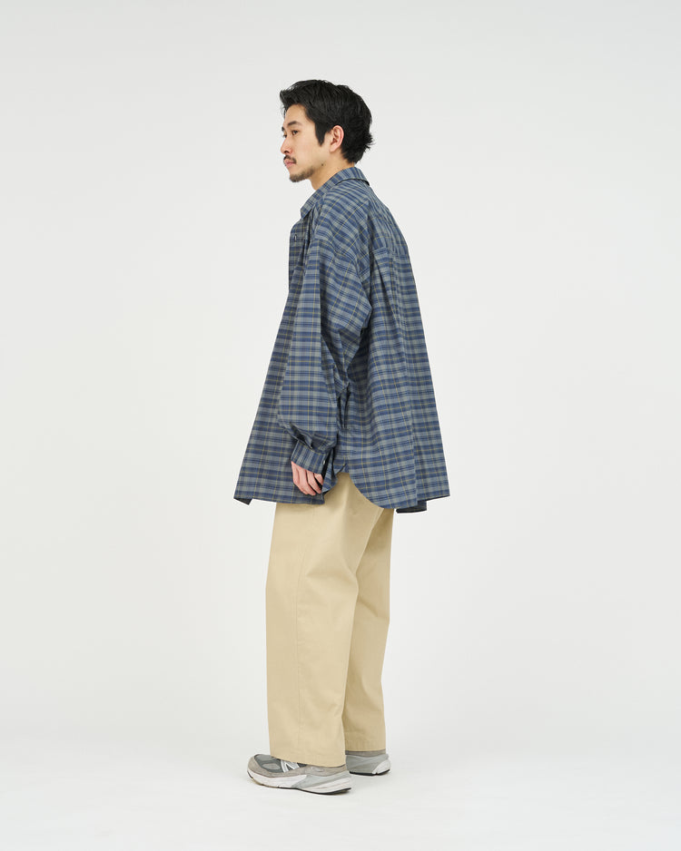 FreshService  MADRAS DRY TECH REGULAR COLLAR SHIRT   GRAY