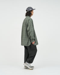 FreshService  MADRAS DRY TECH BAND COLLAR SHIRT  KHAKI