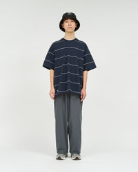 FreshService  PIN BORDER S/S TEE GRAY*YELLOW