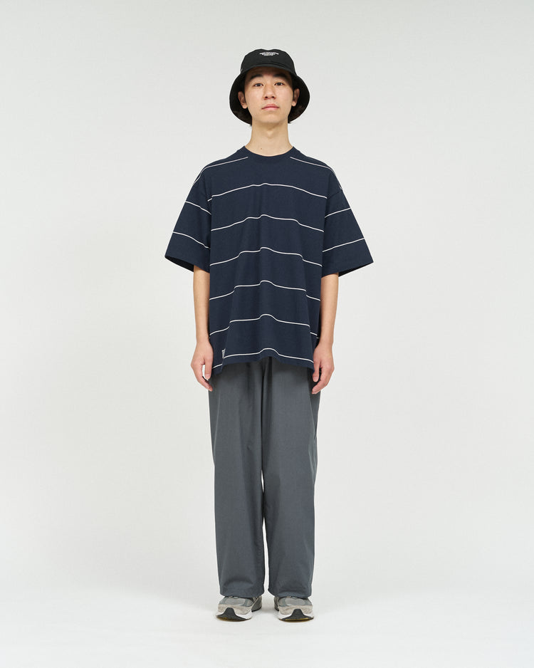 FreshService  PIN BORDER S/S TEE GRAY*YELLOW