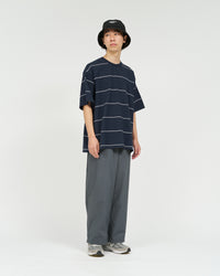 FreshService  PIN BORDER S/S TEE GRAY*YELLOW