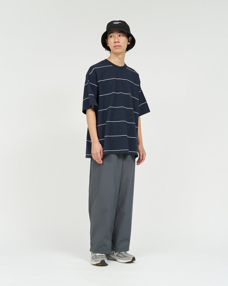 FreshService  PIN BORDER S/S TEE GRAY*YELLOW