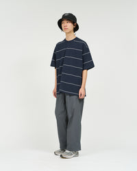 FreshService  PIN BORDER S/S TEE GRAY*YELLOW
