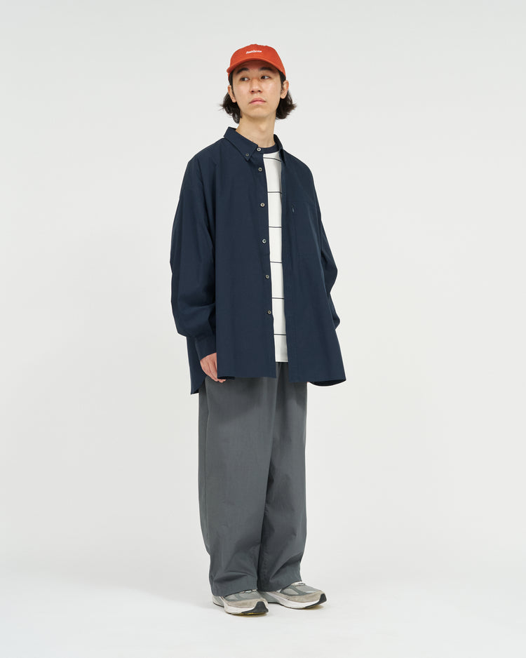 FreshService  SOLOTEX® TYPEWRITER UTILITY L/S B.D SHIRT NAVY