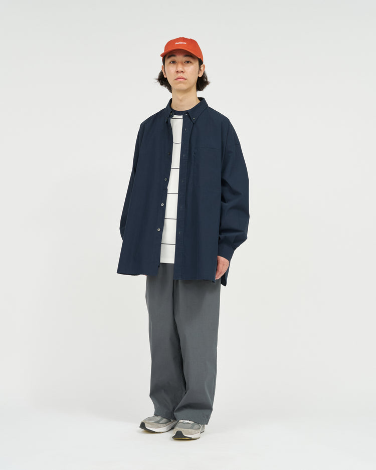 FreshService  SOLOTEX® TYPEWRITER UTILITY L/S B.D SHIRT NAVY