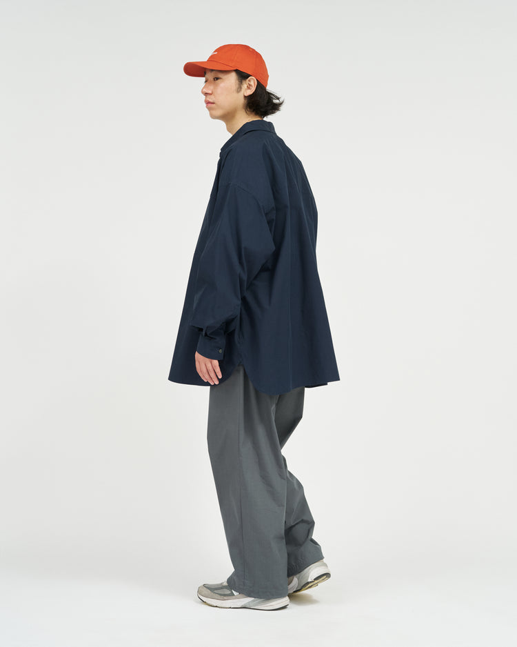 FreshService  SOLOTEX® TYPEWRITER UTILITY L/S B.D SHIRT NAVY