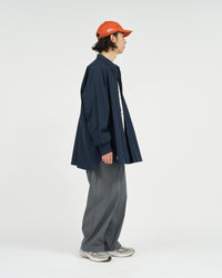 FreshService  SOLOTEX® TYPEWRITER UTILITY L/S B.D SHIRT NAVY
