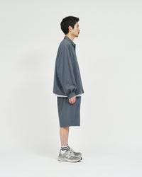 FreshService  CRISP COTTON ANORAK L/S SHIRT GRAY