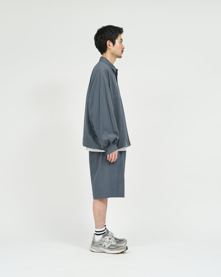 FreshService  CRISP COTTON ANORAK L/S SHIRT GRAY
