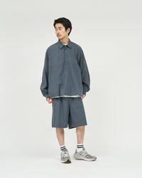 FreshService  CRISP COTTON ANORAK L/S SHIRT NAVY