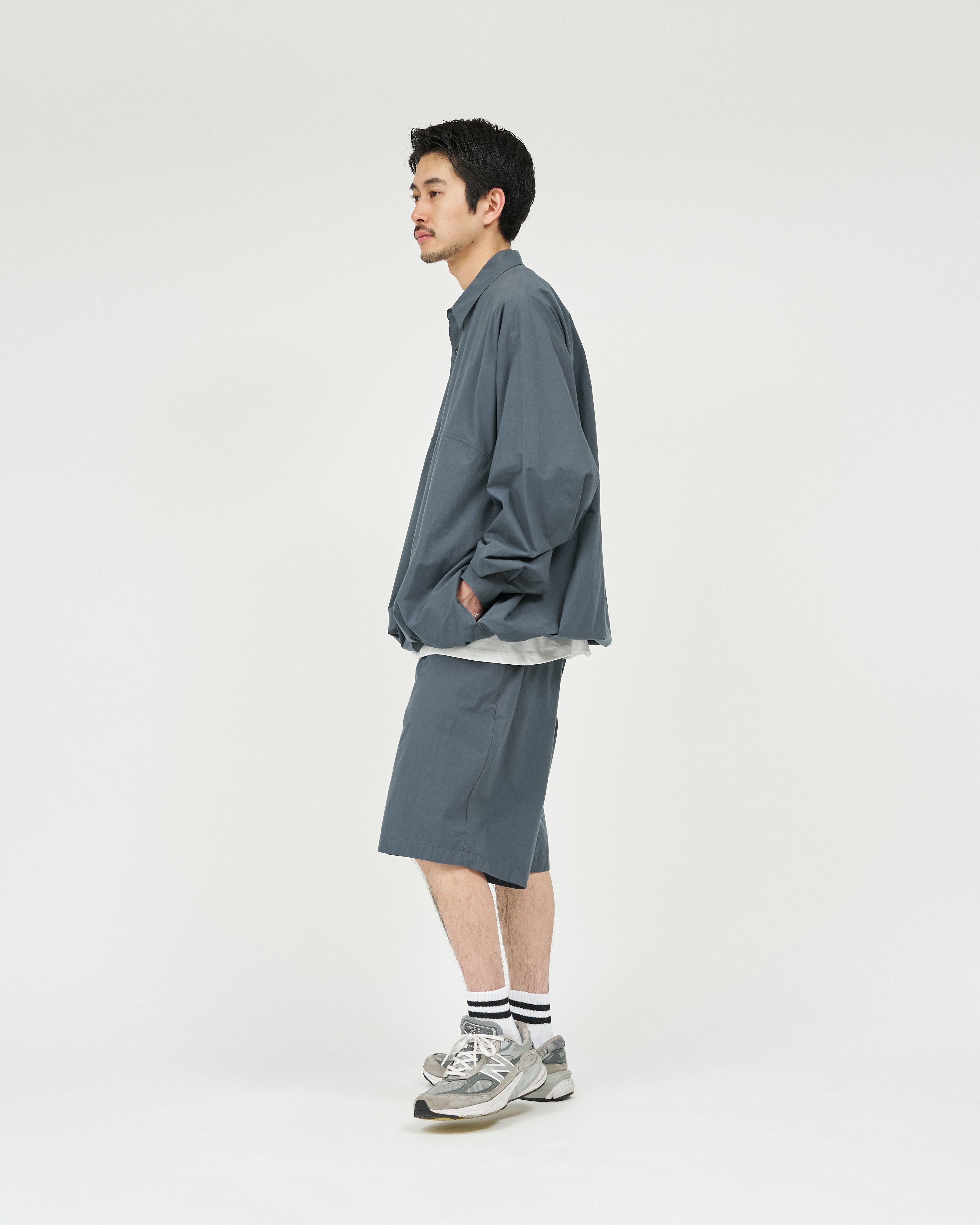 トップス FreshService CRISP COTTON ANORAK SHIRT FreshService CRISP COTTON ANORAK L/S SHIRT NAVY – CASDAY