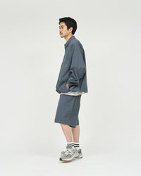 FreshService  CRISP COTTON ANORAK L/S SHIRT GRAY