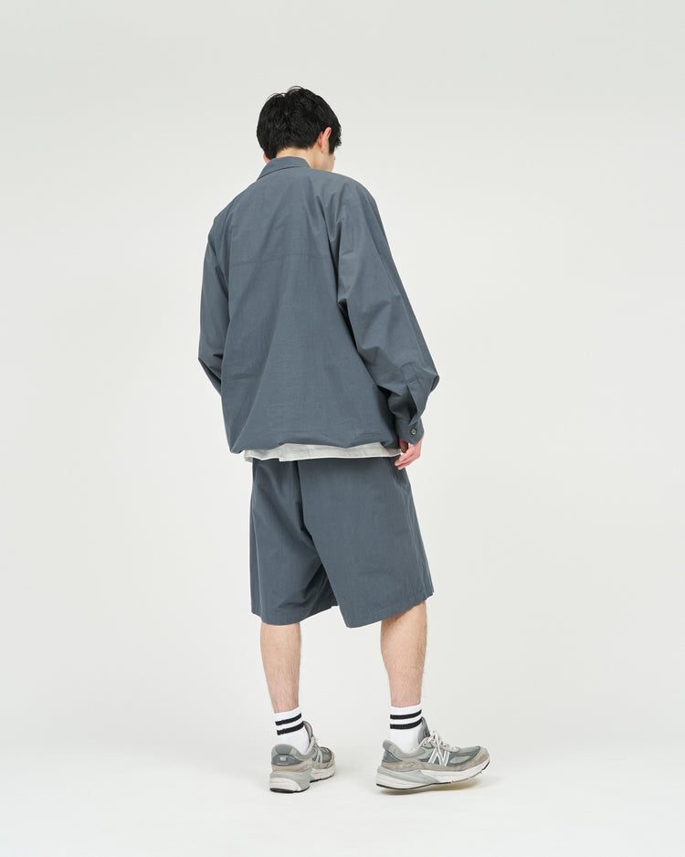 FreshService  CRISP COTTON ANORAK L/S SHIRT GRAY