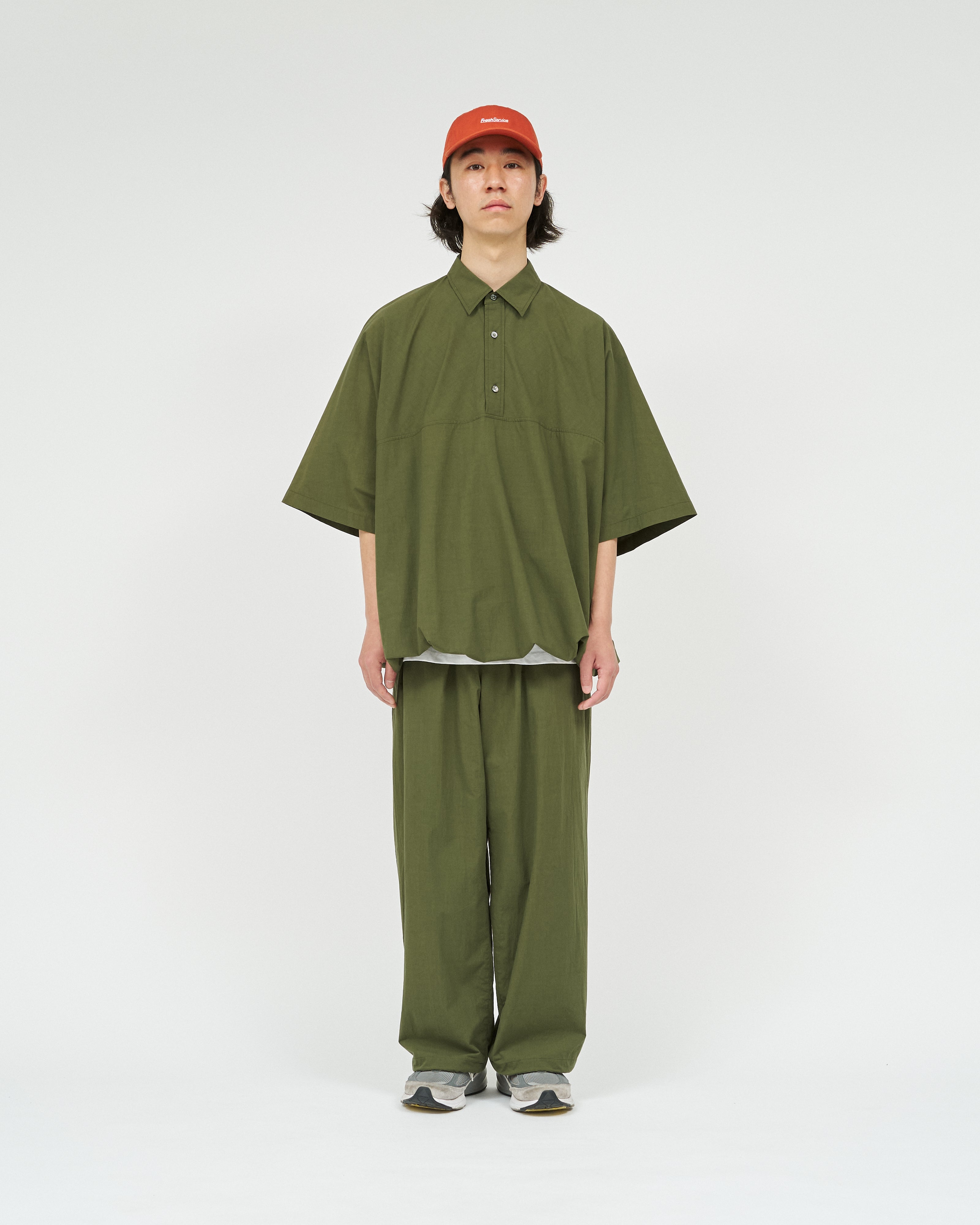 FreshService CRISP COTTON ANORAK S/S SHIRT NAVY – CASDAY