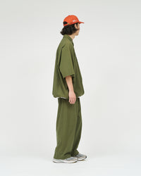 FreshService  CRISP COTTON ANORAK S/S SHIRT GRAY