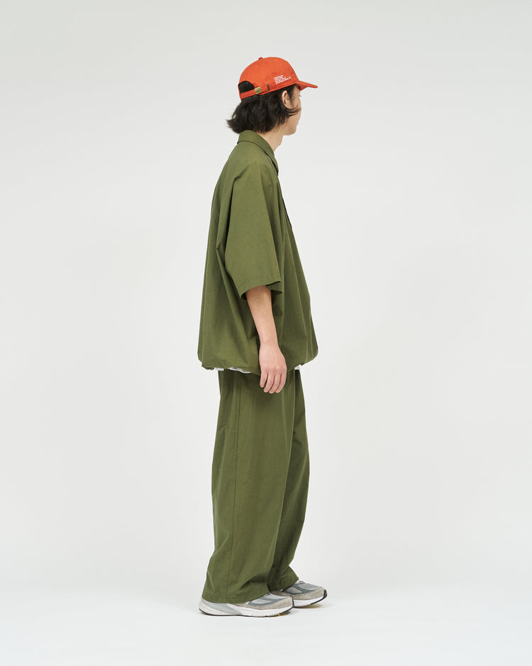 FreshService  CRISP COTTON ANORAK S/S SHIRT GRAY