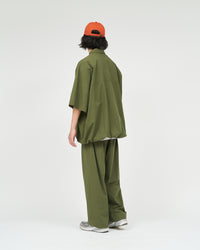 FreshService  CRISP COTTON ANORAK S/S SHIRT GRAY