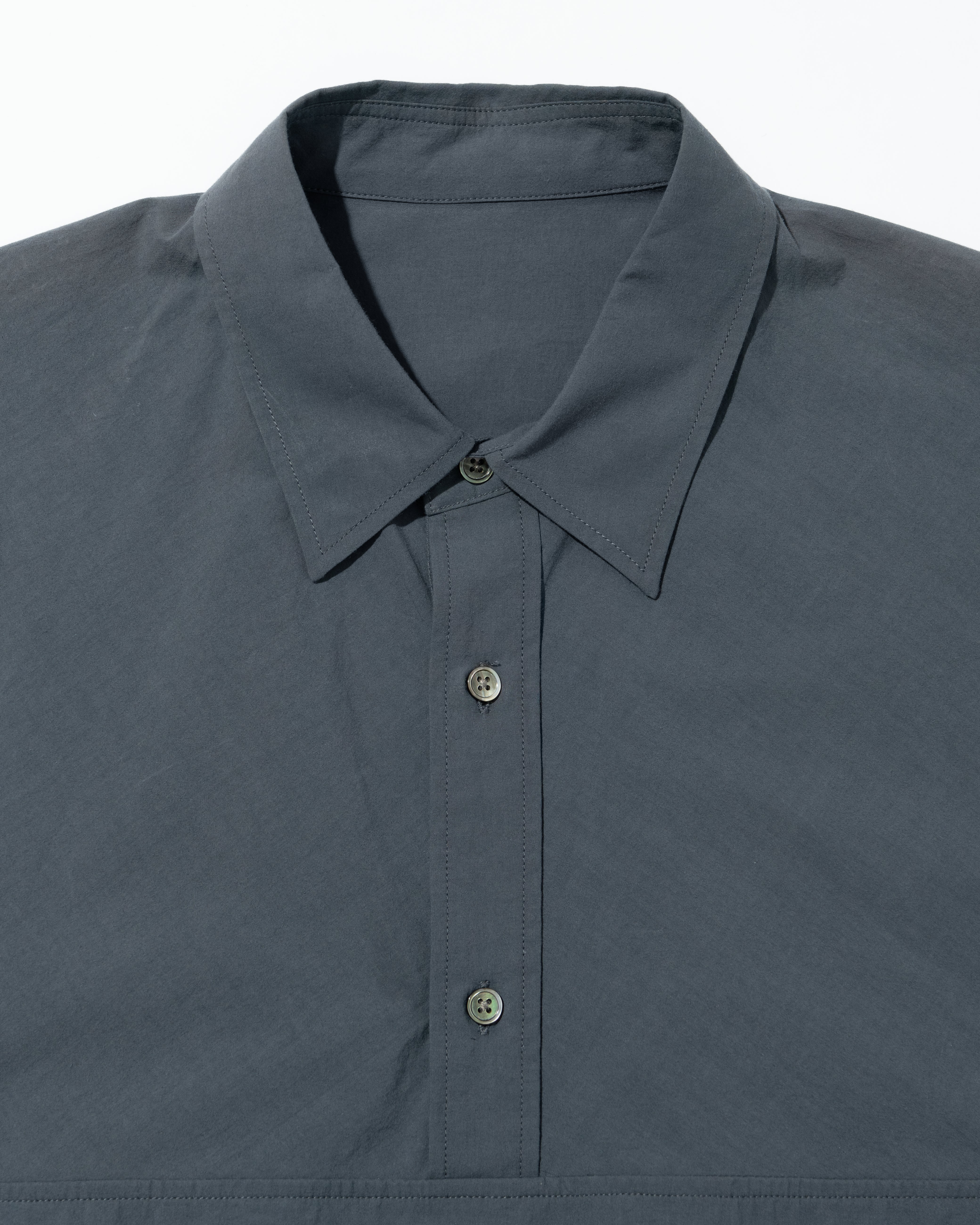 FreshService CRISP COTTON ANORAK S/S SHIRT NAVY – CASDAY