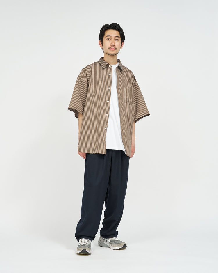 FreshService COOLFIBER OPEN COLLAR S/S SHIRT BLACK