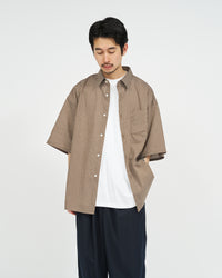 FreshService COOLFIBER OPEN COLLAR S/S SHIRT BLACK