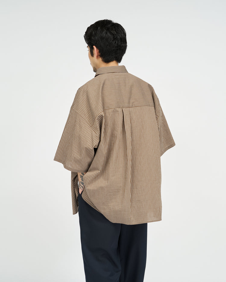 FreshService  HRAFTeX S/S STRIPE SHIRT GREEN STRIPE