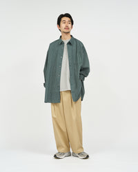 FreshService  HRAFTeX L/S STRIPE SHIRT GREEN STRIPE