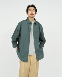 FreshService  HRAFTeX L/S STRIPE SHIRT GREEN STRIPE