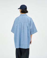 FreshService  HRAFTeX S/S STRIPE SHIRT BLUE STRIPE