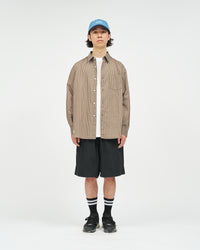 FreshService  HRAFTeX L/S STRIPE SHIRT BROWN STRIPE
