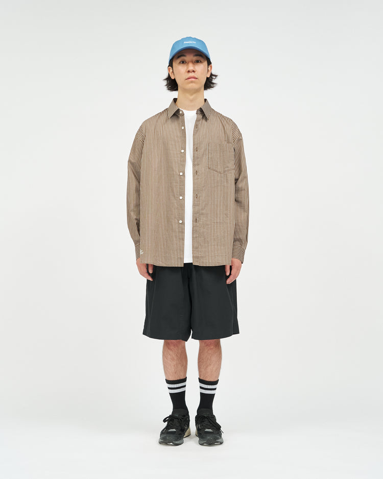 FreshService  HRAFTeX L/S STRIPE SHIRT BROWN STRIPE