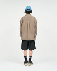 FreshService  HRAFTeX L/S STRIPE SHIRT BROWN STRIPE