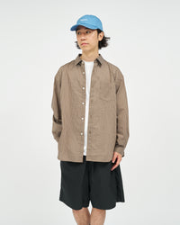 FreshService  HRAFTeX L/S STRIPE SHIRT BROWN STRIPE