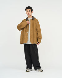 FreshService  COTTON CANVAS LEATHER COLLAR WORK JACKET CAMEL