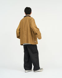 FreshService  COTTON CANVAS LEATHER COLLAR WORK JACKET CAMEL