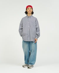 FreshService   DRY OXFORD CORPORATE L/S B.D.SHIRT NAVY PLAID