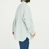 FreshService / DRY OXFORD CORPORATE L/S BDSHIRT GREEN STRIPE