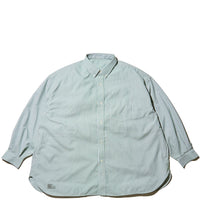 FreshService / DRY OXFORD CORPORATE L/S BDSHIRT GREEN STRIPE
