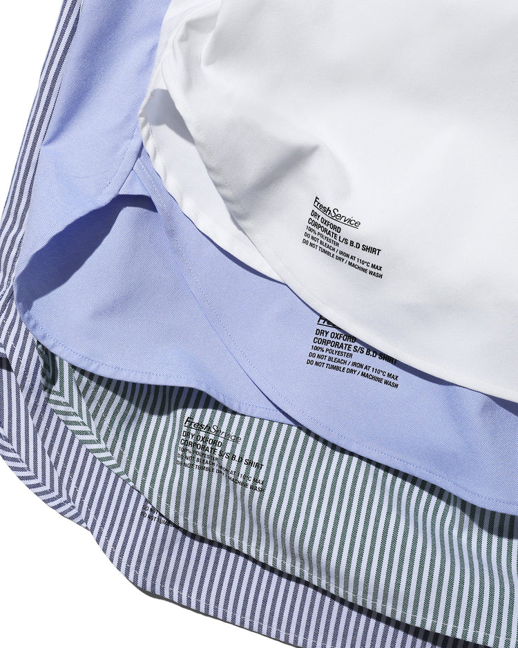 FreshService DRY OXFORD CORPORATE L/S BDSHIRT BLUE